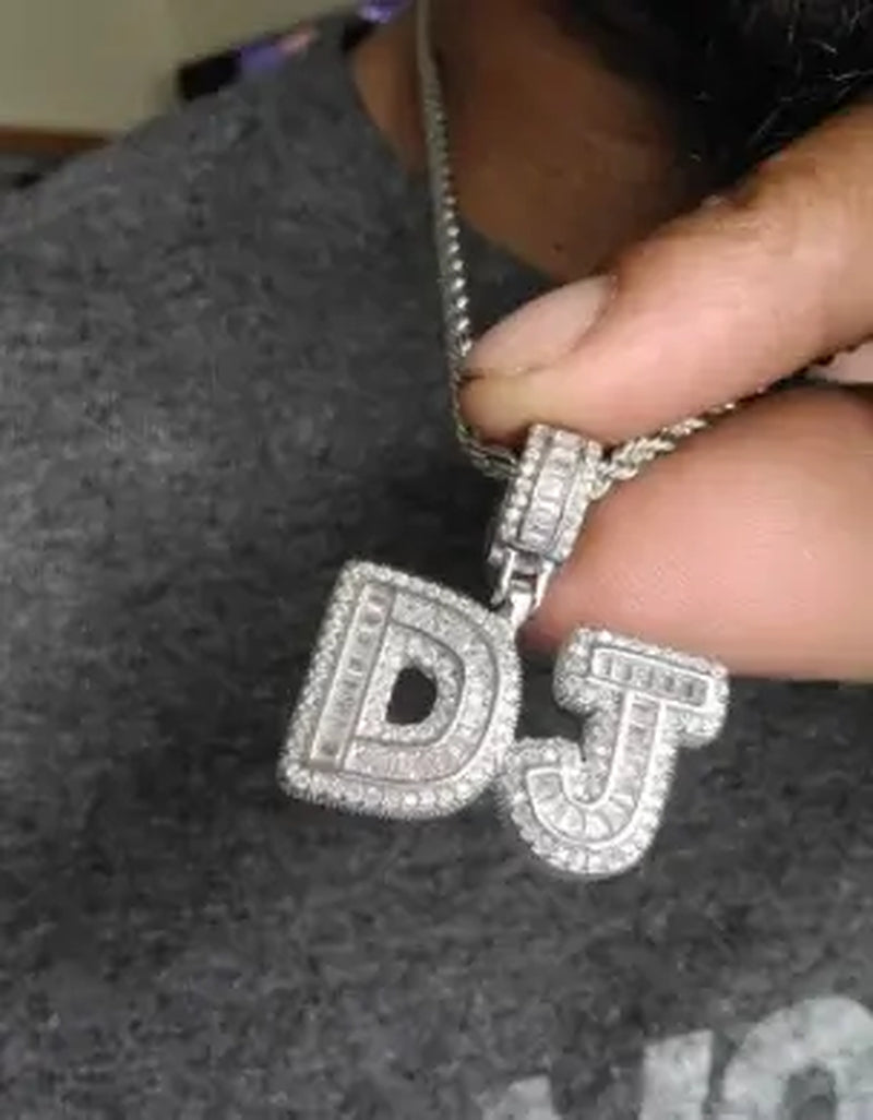 Custom Name Necklace Cubic Zirconia