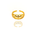 24K Gold Jewelry,Adjustable Flowers Ring Gold Sterling Jewelry for Women