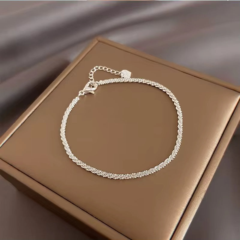 925 Sterling Silver Butterfly Bracelet for Women Fashion Luxury Rhinestone Charm Bracelets Versatile Bling Jewelery Party Gifts