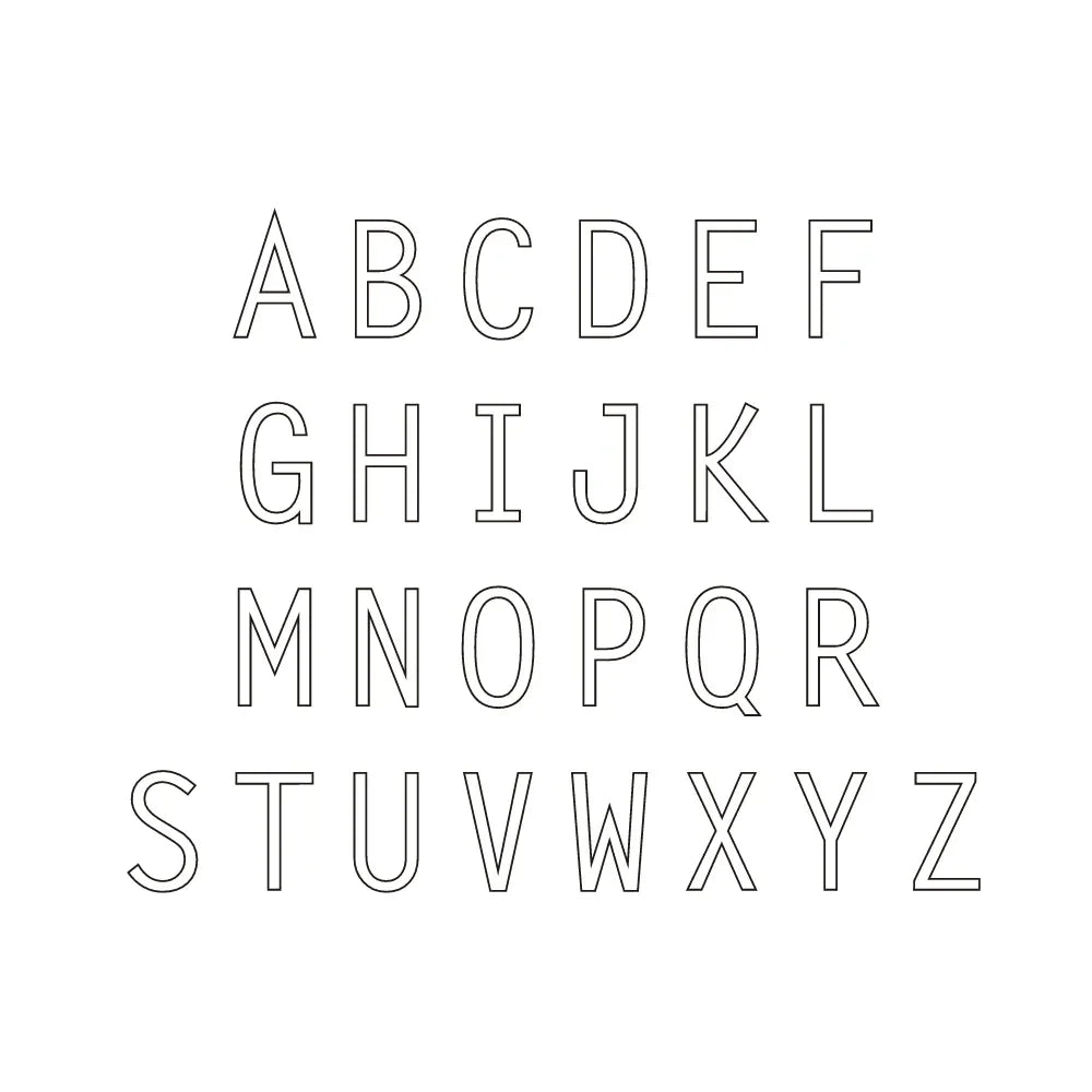 Sideways Initial Letter Necklace