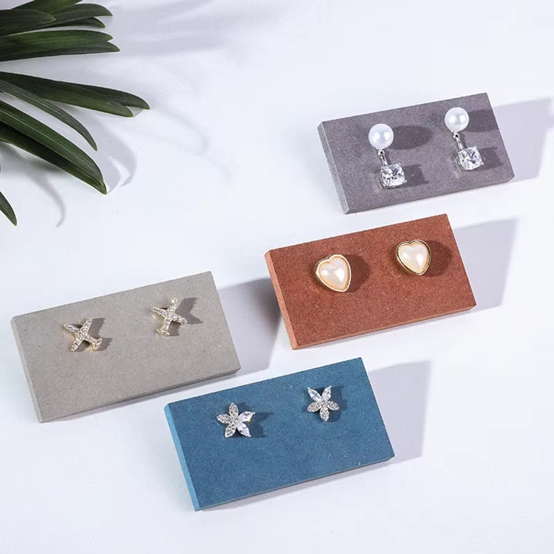 Earring Display Stand Earing Holder Case for Jewelry Sheet Pad Jewelery Organizer Jewellery Display Showcase Wood Acrylic Custom