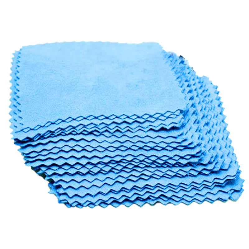 10PCS Silver Polishing Cloth Cleaner Jewelery Cleaning Cloth Anti-Tarnish Tool