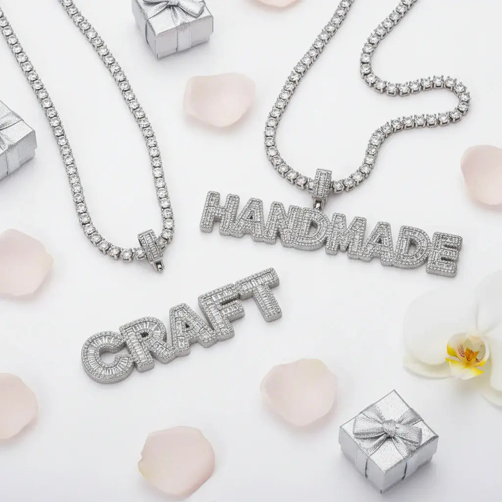 Custom Name Necklace Cubic Zirconia