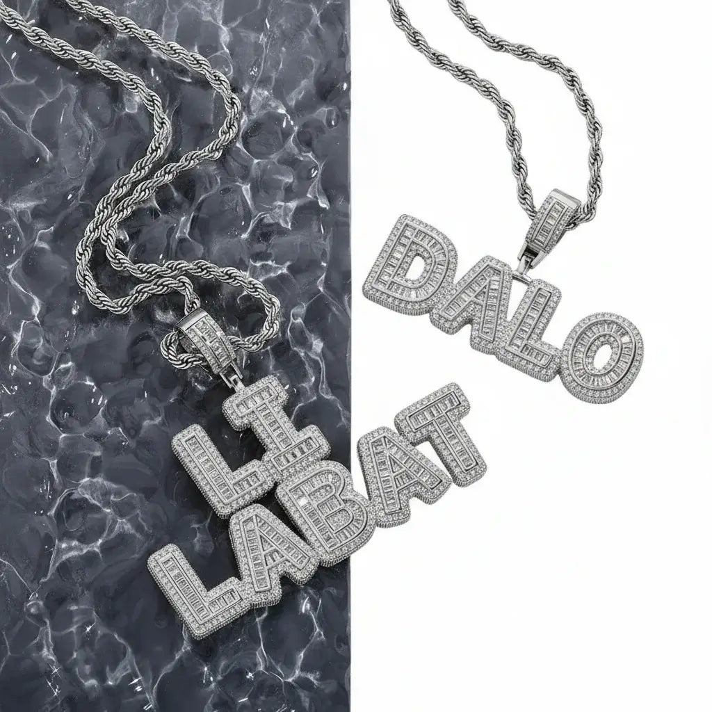 Custom Name Necklace Cubic Zirconia