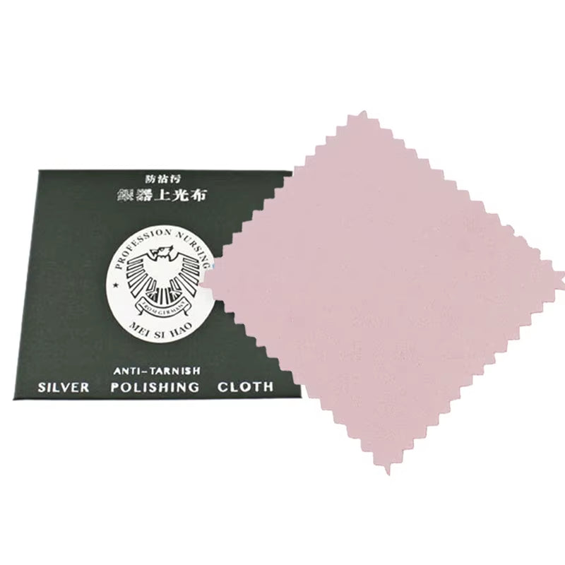 10PCS Silver Polishing Cloth Cleaner Jewelery Cleaning Cloth Anti-Tarnish Tool